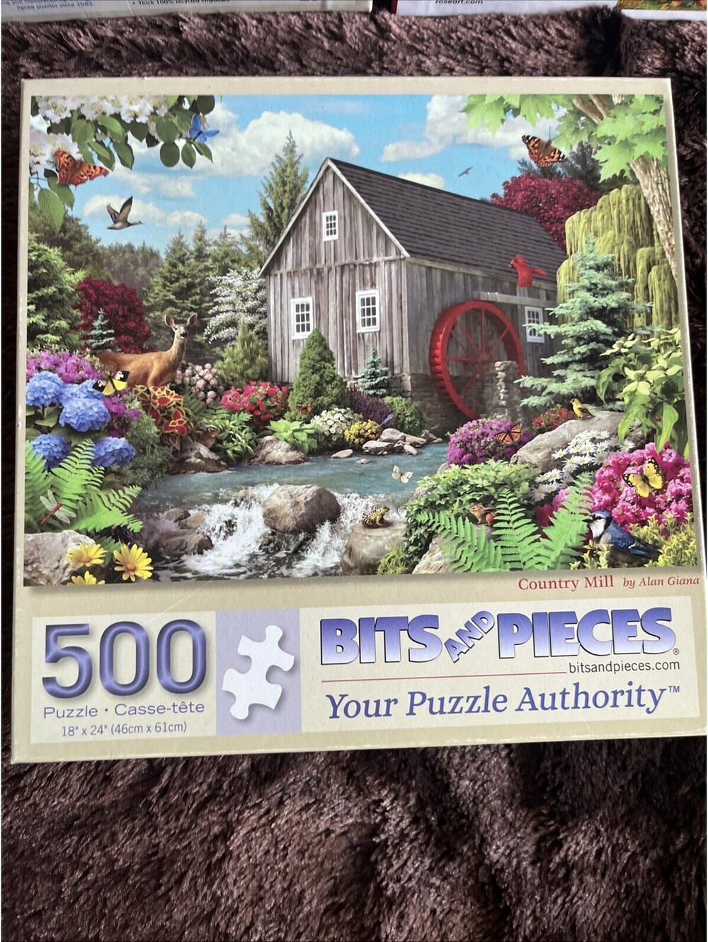 RUSTIC COUNTRY LANDSCAPES! Bits And Pieces & RoseArt 500 Pc Jigsaw Puzzle Lot